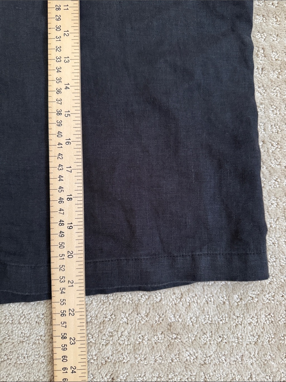 FLAX | 100% Linen Long Sleeve Cardigan Button Up Blouse in Black | Size S - Picture 7 of 7